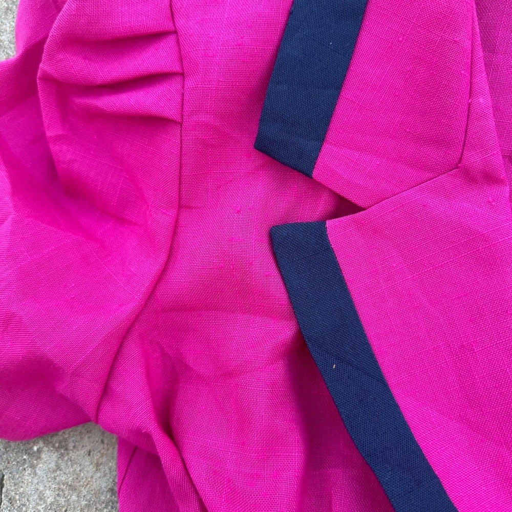 Damon Petite Vintage 80s Dress Double Breasted Pink Career Party Size 4 - Picture 8 of 13